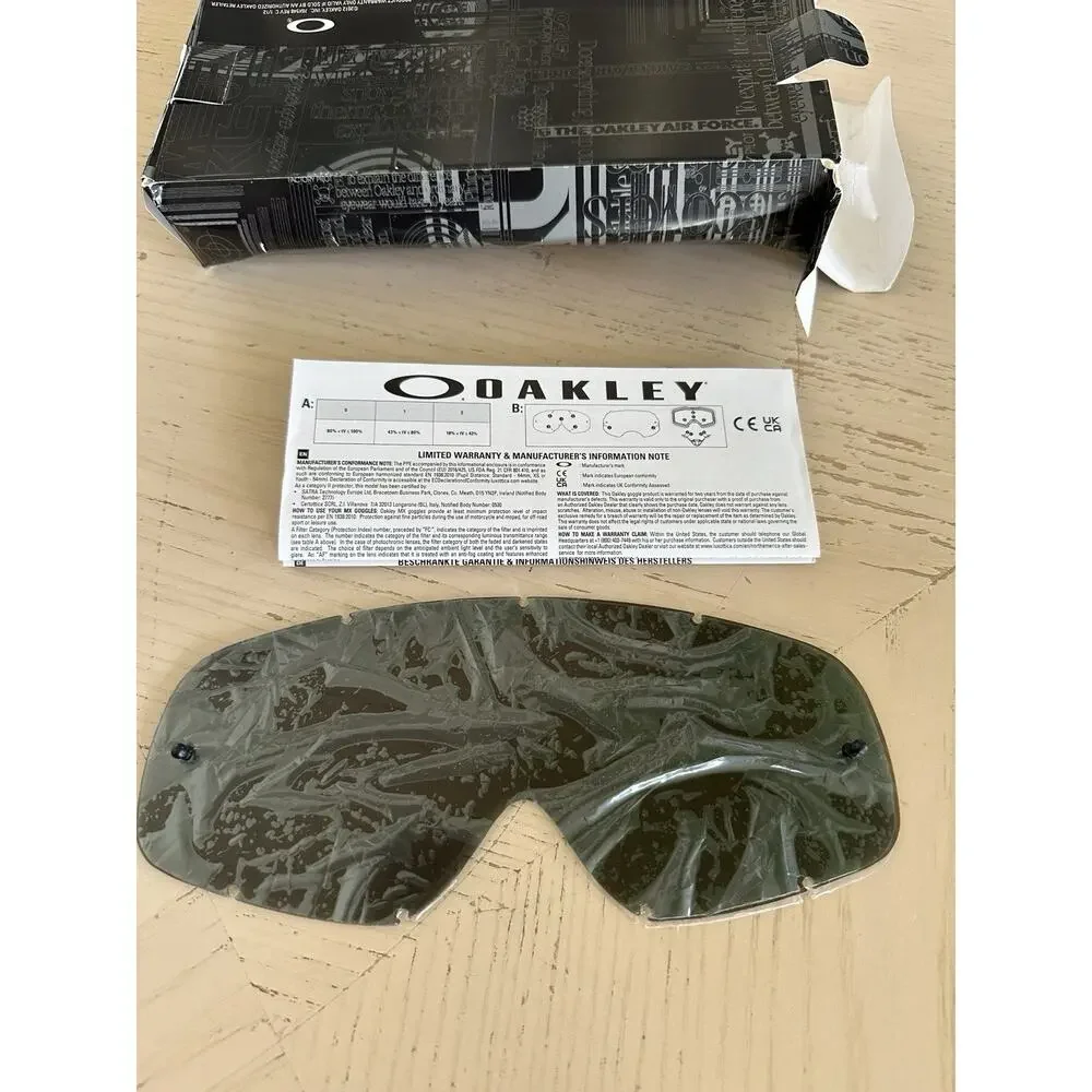 Oakley Mx Accessory Replacement Lens, Dark Grey, One Size